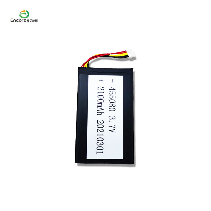 3.7v 2100mah 455080 lipo Battery