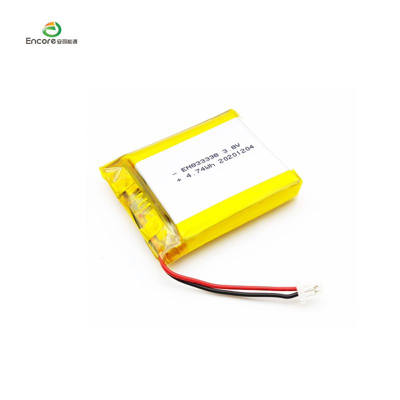 833338 1280mAh 3.8v rechargeable lipo cell