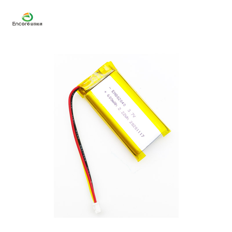 3.7v 600mah 2.22wh Li Ion Battery