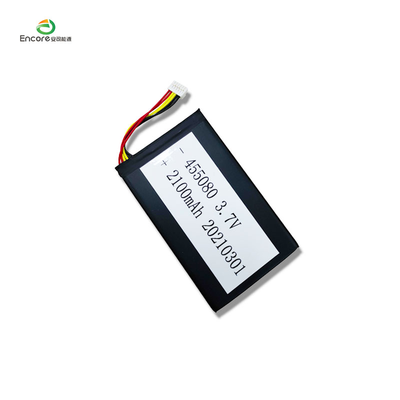 3.7v 2100mah 455080 lipo Battery