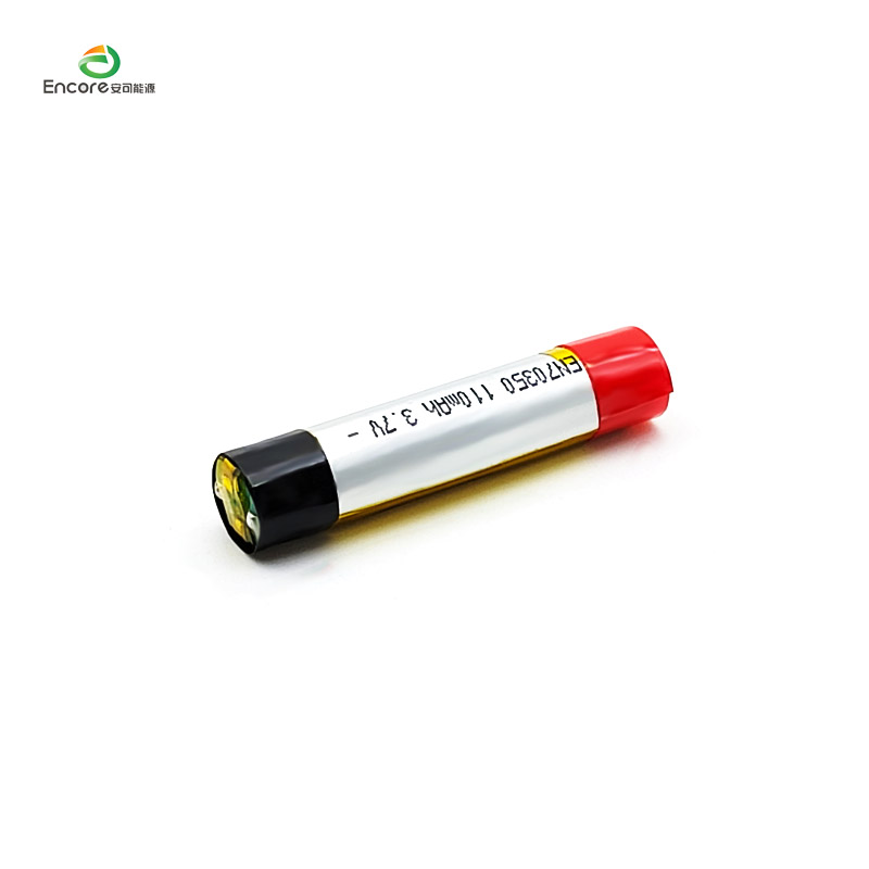 Round Vape 70350 120mah 3.7v lipo battery