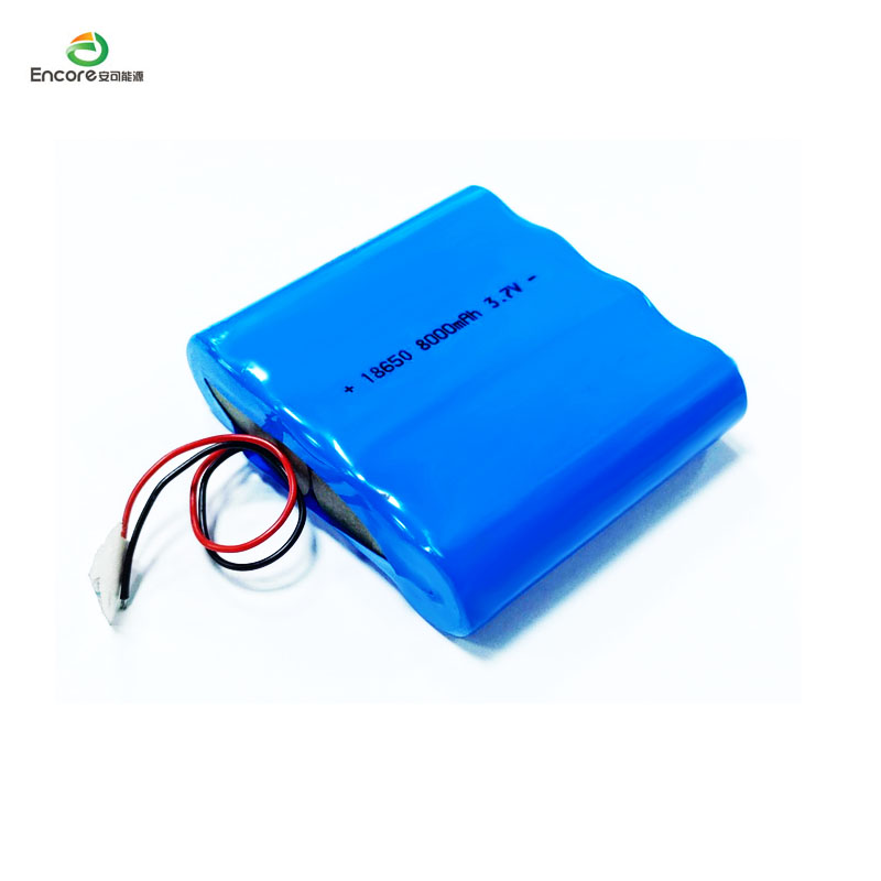 18650 8000mAh 3.7V Lithium Ion Battery Pack