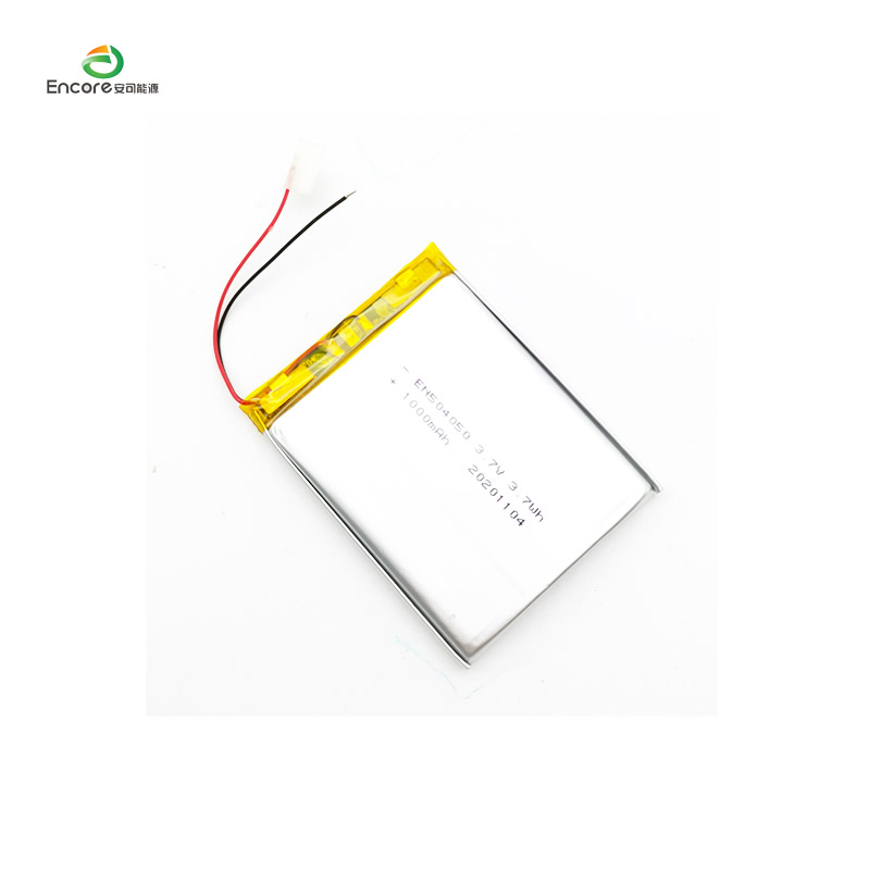 504050 3.7v 1000mah lipo JST connector lithium polymer battery for portable exchange device with UL
