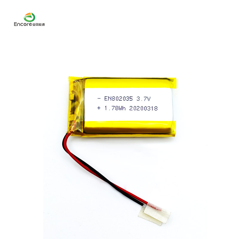 802035 3.7v 480mah Li Polymer Battery