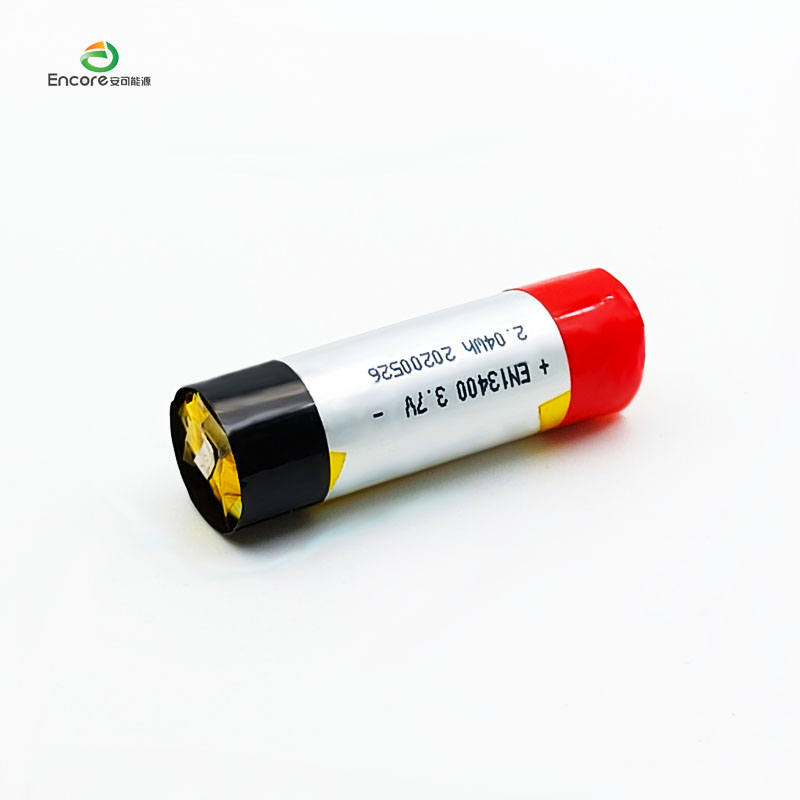 13400 Cylindrical 550mah lipo battery
