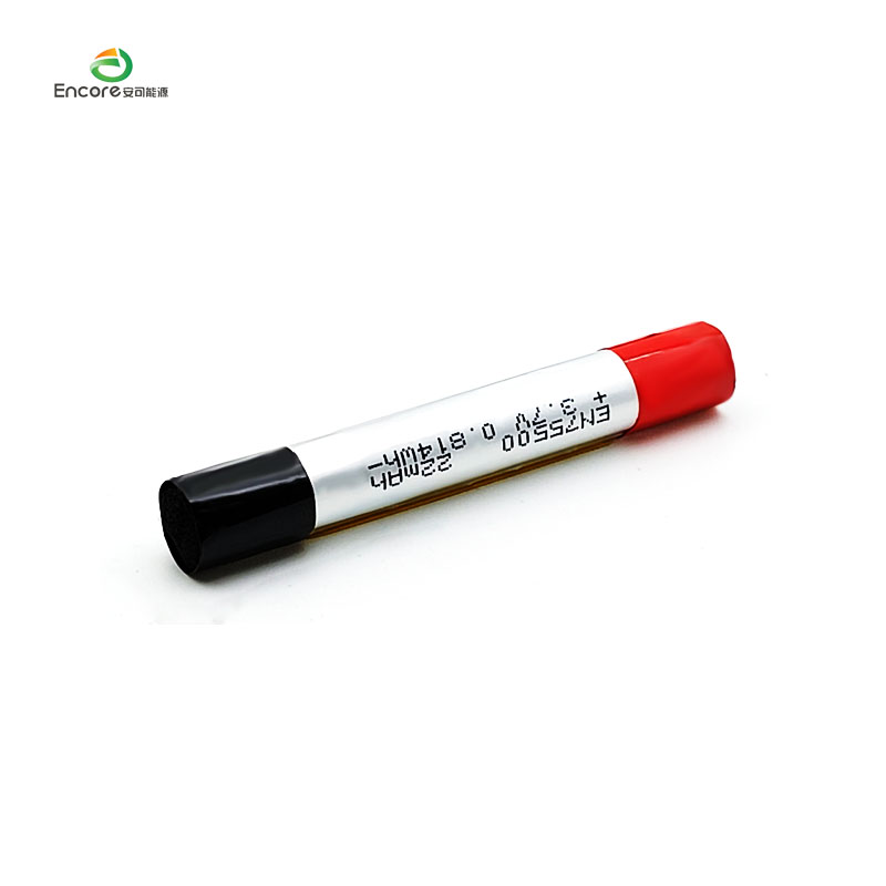 Round Vape 75500 220mah 3.7v lipo battery
