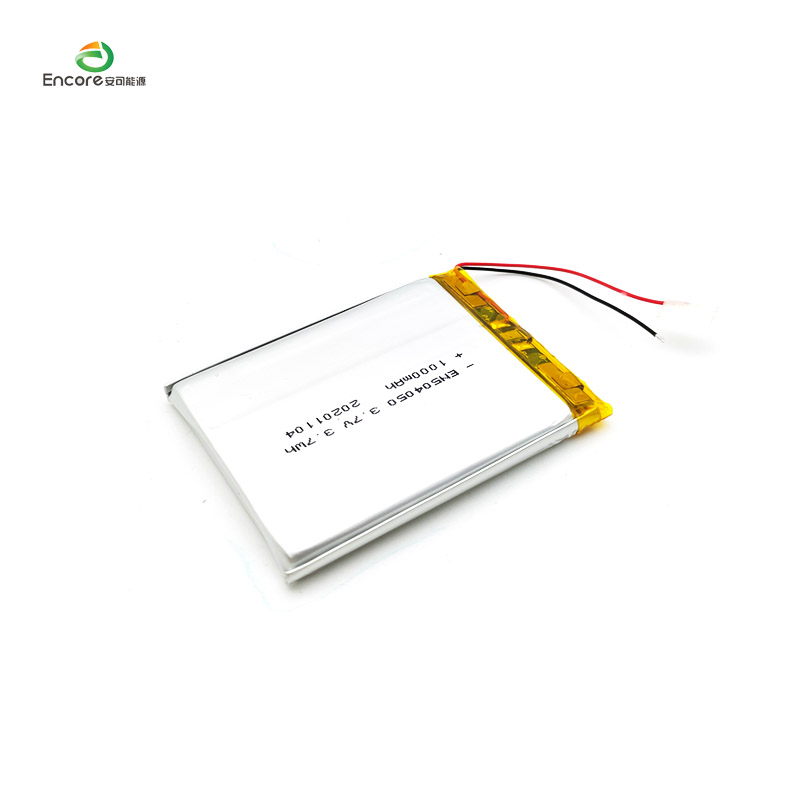504050 3.7v 1000mah lipo JST connector lithium polymer battery for portable exchange device with UL