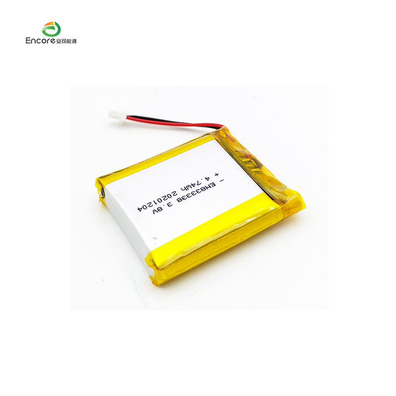 833338 1280mAh 3.8v rechargeable lipo cell