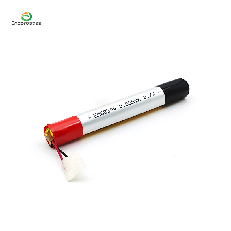 Cylindrical vape battery 68500 150mah 3.7v lipo battery