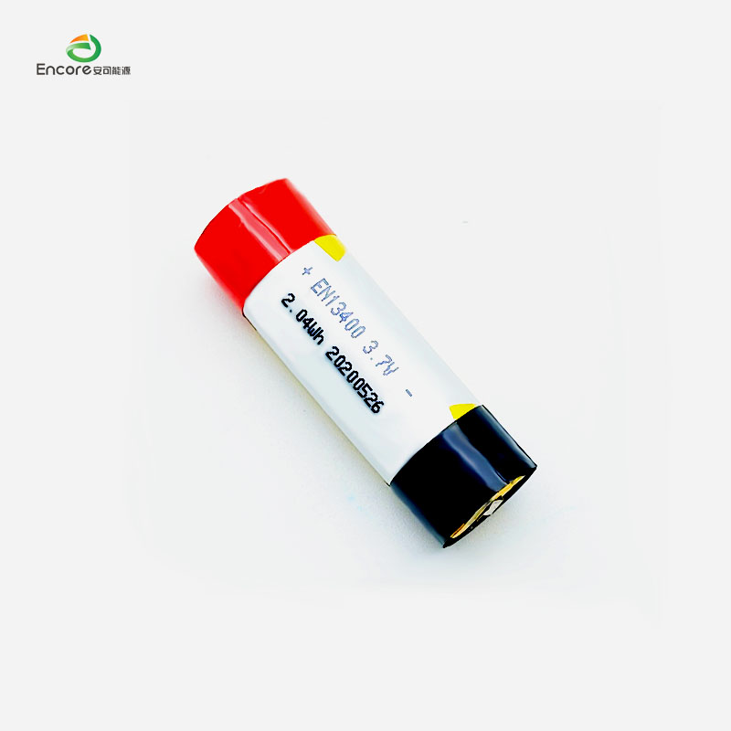 13400 Cylindrical 550mah lipo battery